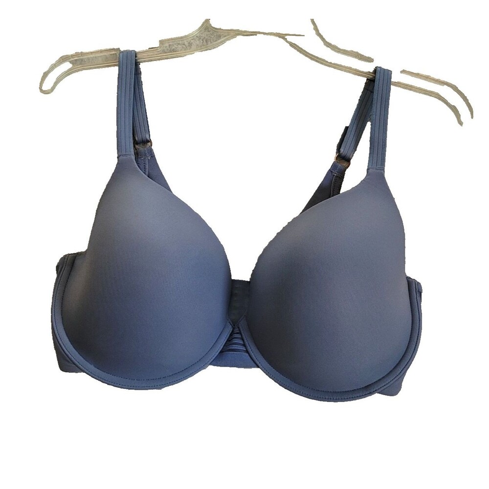 Le Mystere Bra 34G Blue T Shirt Lined Underwire Back Closure Smooth Profile
